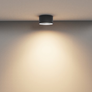 Spot LED aplicat Vega negru Maytoni, D14, 15W
