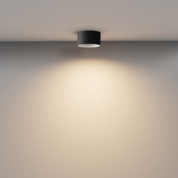 Spot LED aplicat Vega negru Maytoni, D12, 12W