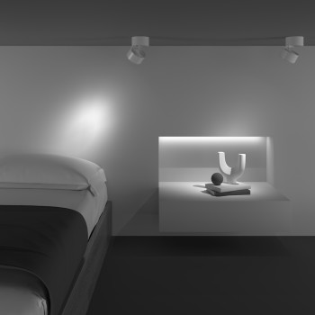 Spot LED aplicat Yin alb Maytoni, D10, 15W, 3000K