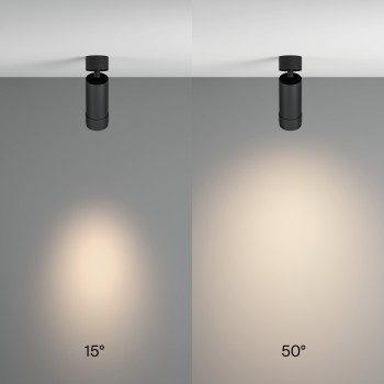 Spot LED aplicat Focus Zoom negru Maytoni, D5, 12W, 4000K