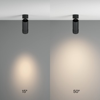 Spot LED aplicat Focus Zoom negru Maytoni, D5, 12W, 4000K