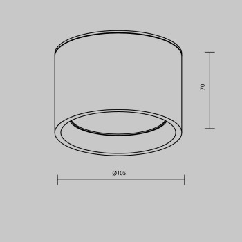 Spot LED aplicat Hydra alb Maytoni, D10, 10W