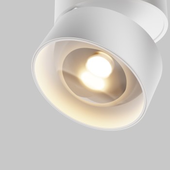 Spot LED aplicat Lens alb Maytoni, D9, 12W