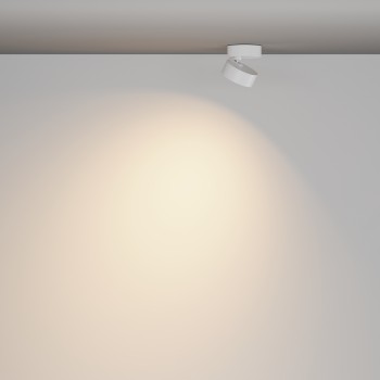Spot LED aplicat Lens alb Maytoni, D9, 12W