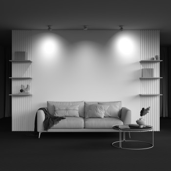Spot LED aplicat Lens alb Maytoni, D9, 12W