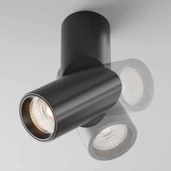 Spot LED aplicat Dafne negru Maytoni, D5, 10W