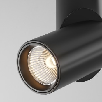 Spot LED aplicat Dafne negru Maytoni, D5, 10W