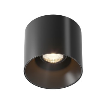 Spot LED aplicat Alfa negru Maytoni, D12, 25W