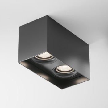 Spot aplicat Slim negru Maytoni, H12, 2xGU10