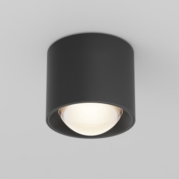 Spot LED aplicat Lens negru Maytoni, D9, 15W
