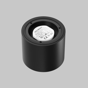 Spot LED aplicat Lens negru Maytoni, D9, 15W