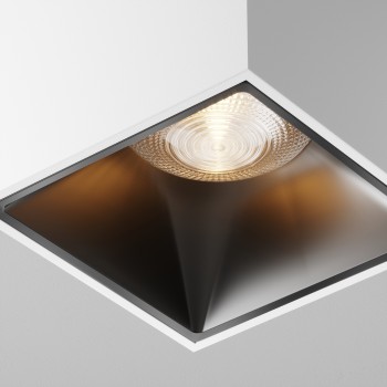 Spot LED aplicat Alfa alb Maytoni, H7, 12W, 3000K, dimabil