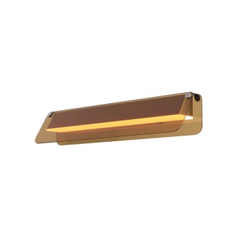 Aplică de perete LED Flat negru Maytoni, L43, amber