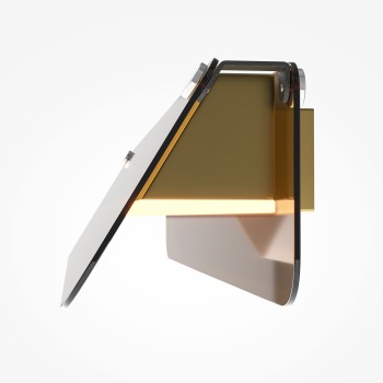 Aplică de perete LED Flat negru Maytoni, L43, amber