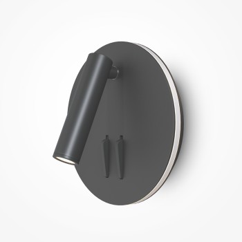 Aplică de perete LED negru Maytoni, L14