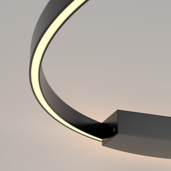 Aplică de perete LED Rim negru Maytoni, L80