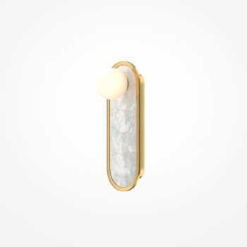 Aplică de perete LED Perlamour alamă Maytoni, L13, H33