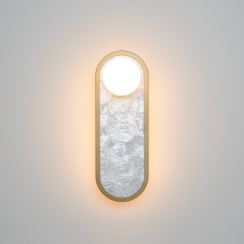 Aplică de perete LED Perlamour alamă Maytoni, L13, H33