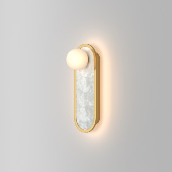Aplică de perete LED Perlamour alamă Maytoni, L13, H33