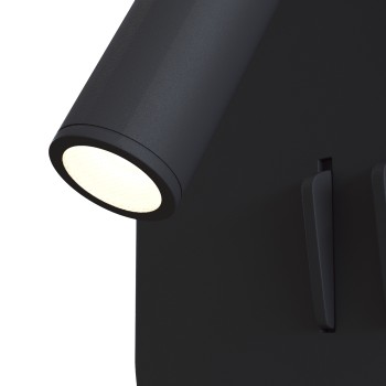 Aplică de perete LED negru Maytoni, L6