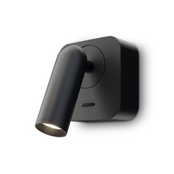 Aplică de perete LED Mirax negru Maytoni, L6, H8, 3000K