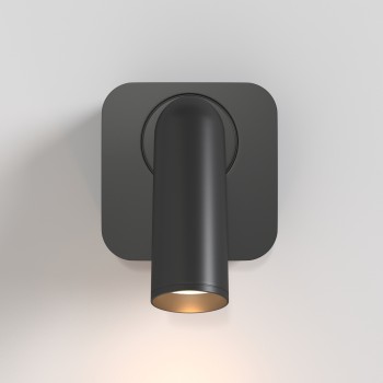 Aplică de perete LED Mirax negru Maytoni, L6, H8, 3000K