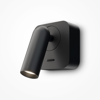 Aplică de perete LED Mirax negru Maytoni, L6, H8, 3000K