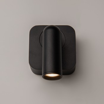 Aplică de perete LED Mirax negru Maytoni, L6, H8, 3000K