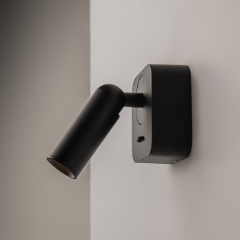 Aplică de perete LED Mirax negru Maytoni, L6, H8, 3000K