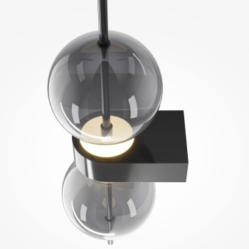 Aplică de perete LED Double Moon negru Maytoni, L15