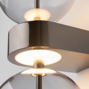 Aplică de perete LED Double Moon negru Maytoni, L15