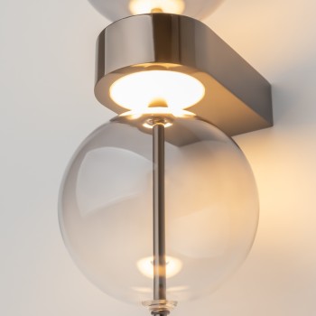 Aplică de perete LED Double Moon negru Maytoni, L15