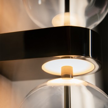Aplică de perete LED Double Moon negru Maytoni, L15