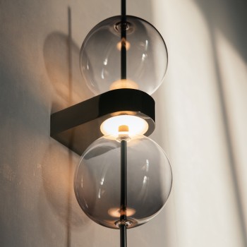 Aplică de perete LED Double Moon negru Maytoni, L15