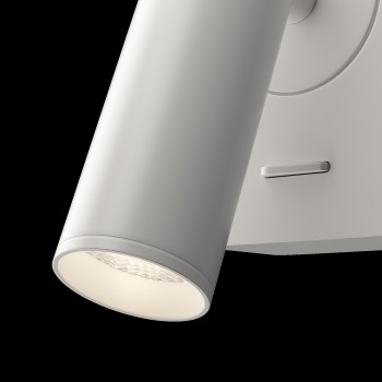 Aplică de perete LED Mirax alb Maytoni, L6, H8, 3000K