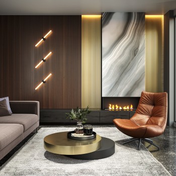 Aplică de perete LED Axis negru Maytoni, L8