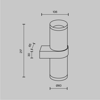 Aplică de perete Focus Design auriu mat Maytoni, L11