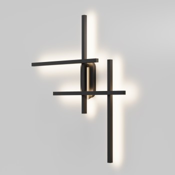 Aplică de perete LED Halo negru Maytoni, L10