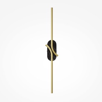 Aplică de perete LED Renaissance negru Maytoni, L9, brass