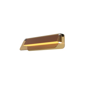 Aplică de perete LED Flat negru Maytoni, L30, amber