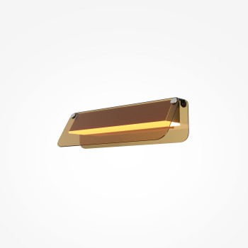 Aplică de perete LED Flat negru Maytoni, L30, amber