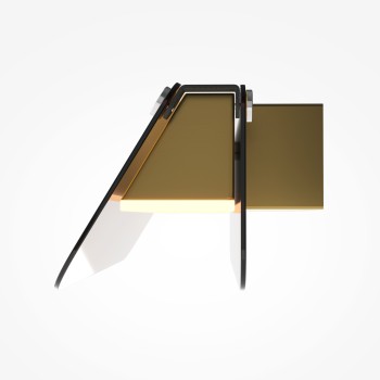 Aplică de perete LED Flat negru Maytoni, L30, amber
