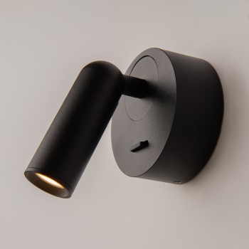 Aplică de perete LED Mirax negru Maytoni, L6, H8, l7