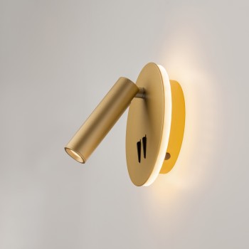 Aplică de perete LED auriu mat Maytoni, L14