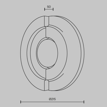 Aplică de perete LED Daylight negru Maytoni, L5
