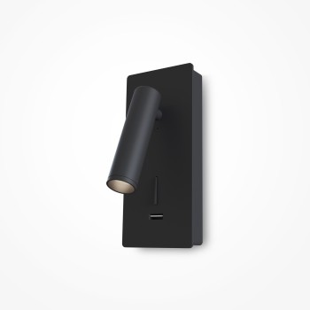 Aplică de perete LED Mirax negru Maytoni, L6, H19