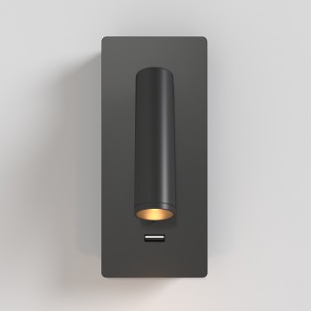 Aplică de perete LED Mirax negru Maytoni, L6, H19