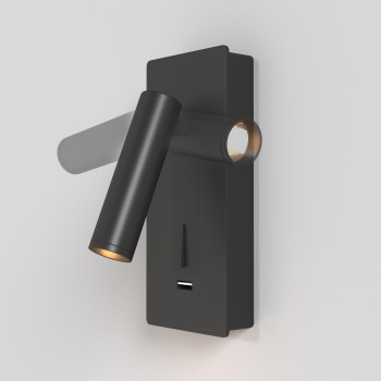 Aplică de perete LED Mirax negru Maytoni, L6, H19
