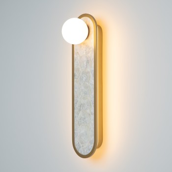 Aplică de perete LED Perlamour alamă Maytoni, L13, H45