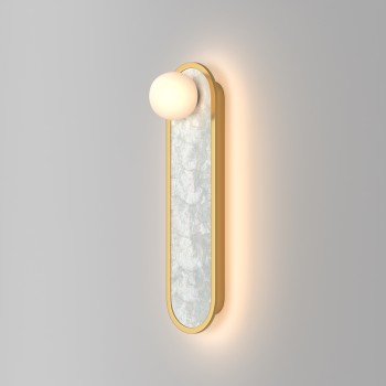 Aplică de perete LED Perlamour alamă Maytoni, L13, H45